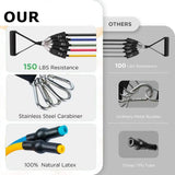 16 PCS Resistance Band Set: Home Gym Fitness Training