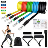 16 PCS Resistance Band Set: Home Gym Fitness Training